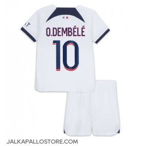 Paris Saint-Germain Ousmane Dembele #10 Vieraspaita Lapsille 2023-24 Lyhythihainen (+ shortsit)